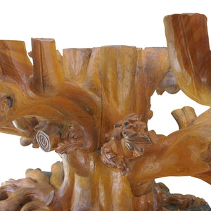 1980s Italian Hand-Carved Tree Shaped Large Dining/Centre Table Base by Bartolozzi e Maioli
