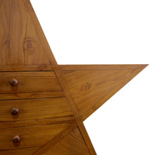 Load image into Gallery viewer, 1960’s English Unique Star Shaped Walnut Chest of Drawers
