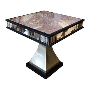 1960s/70s English Pair of Side Tables with Marble Tops by Anthony Redmile