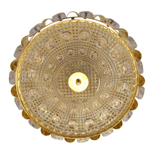 Swedish 1960s Round Ceiling Light by Carl Fagerlund for Orrefors