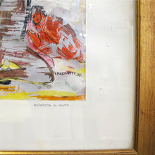 Load image into Gallery viewer, Italian 1977 Set of Two Colourful Watercolours by Valerio Mazzanti
