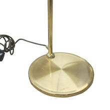 Load image into Gallery viewer, Swedish 1970s Pair of Brass and Metal Bracket Floor Lamps Green Shades
