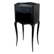Load image into Gallery viewer, French, 1930s Pair of Black Tall Bedside Tables- Night Stands
