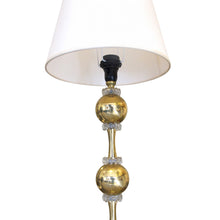 Load image into Gallery viewer, Swedish 1960s Single Tall Brass and Glass Bulbous Floor Lamps
