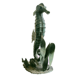 1920s/30s French Large Bronze Sculpture of a Sea Horse