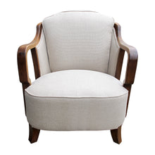 Load image into Gallery viewer, 1930S Swedish Art Deco Single Armchair Newly Upholstered with Oak Frame
