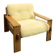 Load image into Gallery viewer, 1970s Finnish Pair Of Armchairs With An Oak Frame Newly Upholstered

