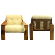 Load image into Gallery viewer, 1970s Finnish Pair Of Armchairs With An Oak Frame Newly Upholstered
