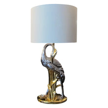 Load image into Gallery viewer, 1970s Large Heron Porcelain Table Lamp manufactured by San Marco, Italy

