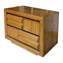 Load image into Gallery viewer, 1960s Pair of “Brutalist” Walnut Bedside/End Tables by Lane, American
