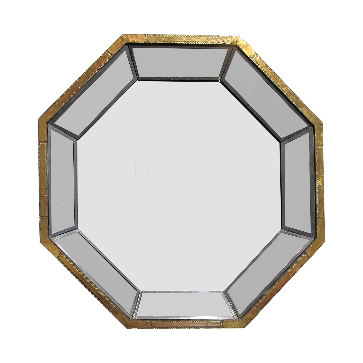 1970s Large Octagonal Multi Sectional Mirror By Rodolfo Dubarry, Spanish