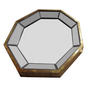 1970s Large Octagonal Multi Sectional Mirror By Rodolfo Dubarry, Spanish