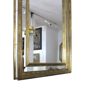 1970s Large Rectangular Brass-clad Multi-Sectional Mirror by R. Dubarry, Spanish
