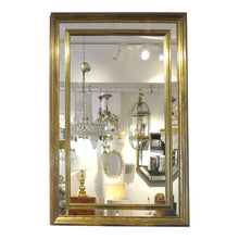 Load image into Gallery viewer, 1970s Large Rectangular Brass-clad Multi-Sectional Mirror by R. Dubarry, Spanish
