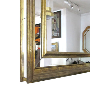 1970s Large Rectangular Brass-clad Multi-Sectional Mirror by R. Dubarry, Spanish