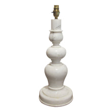 Load image into Gallery viewer, Pair of White Marble Bulbous Table lamps, Mid-Century Italian
