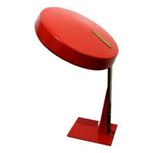 Load image into Gallery viewer, Mid-Century Flying Saucer Adjustable Red Desk Lamp, Italian
