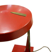 Load image into Gallery viewer, Mid-Century Flying Saucer Adjustable Red Desk Lamp, Italian
