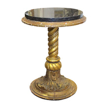 Load image into Gallery viewer, Early 1900s Pair of Wood and Gilt Gesso Side Tables-Gueridons, French
