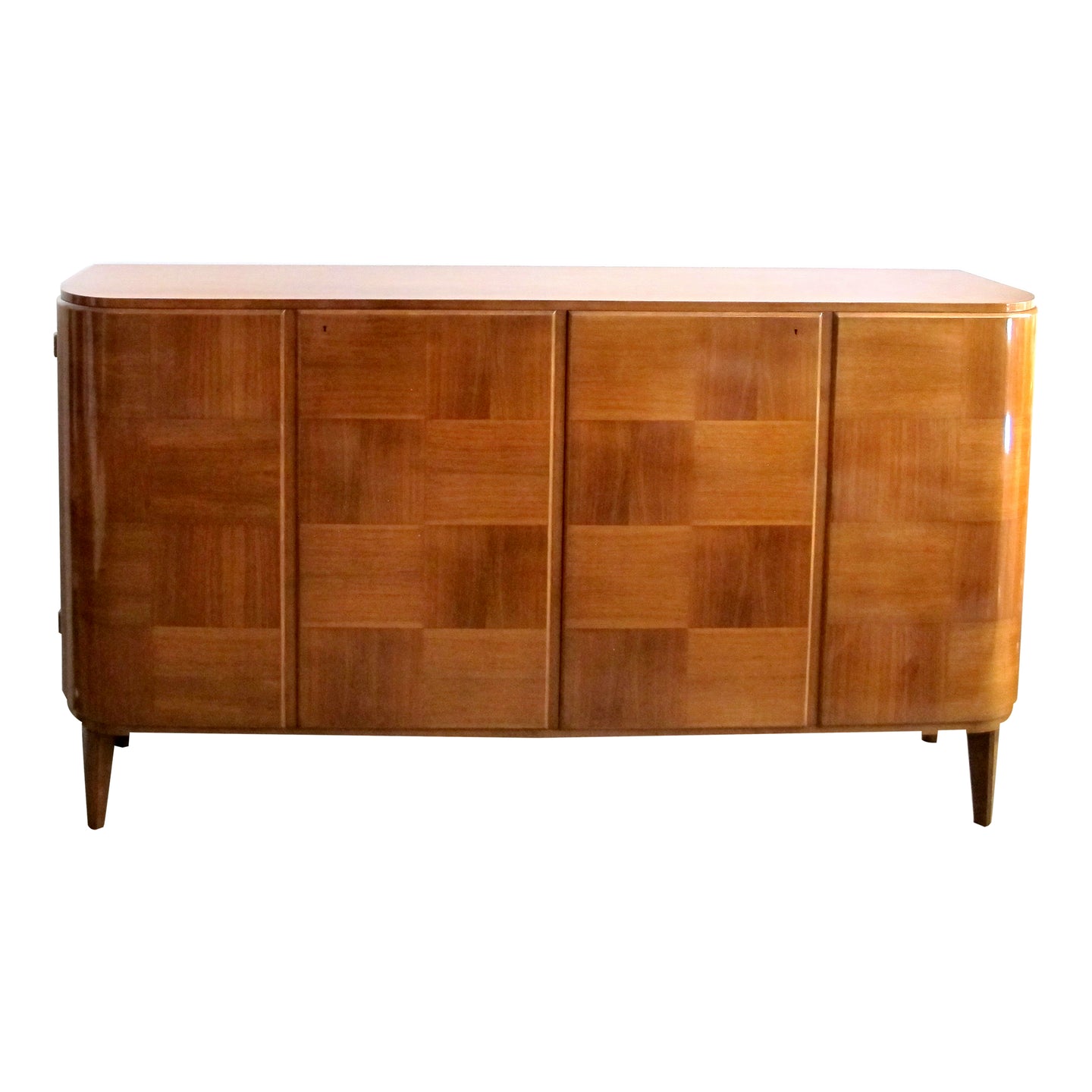 1930s/40s Art Deco Rare Sideboard with Curved edges by Carl Axel Acking for Bodafors, Swedish