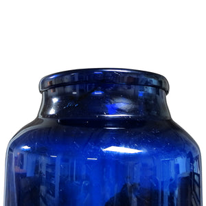 Early 20th Century Large Bristol Blue Glass Floor Vase, English