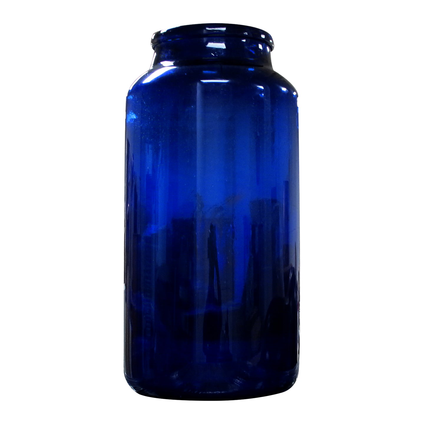Early 20th Century Large Bristol Blue Glass Floor Vase, English