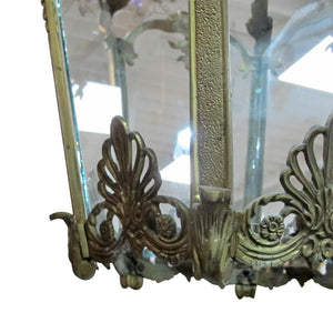 Mid-Century Large Six Facet’s Bronze Lantern Louis XV Style, French