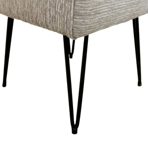 1950s Pair of Occasional Stools Newly Upholstered with Metal Hairpin Legs, French