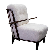 Load image into Gallery viewer, Pair of 1940s German Armchairs with an Oak Frame Newly Upholstered
