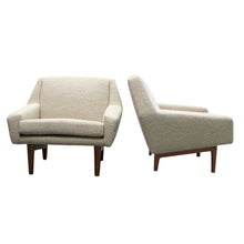 Load image into Gallery viewer, Mid-Century Structural pair of Armchairs Newly Upholstered, Swedish
