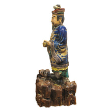 Load image into Gallery viewer, Set of Two Chinese Porcelain Statues with Zodiac Hat Symbols, 1900s
