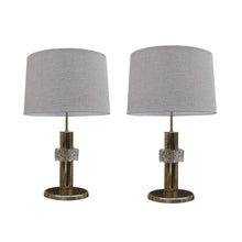 Load image into Gallery viewer, Vintage brass table lamps
