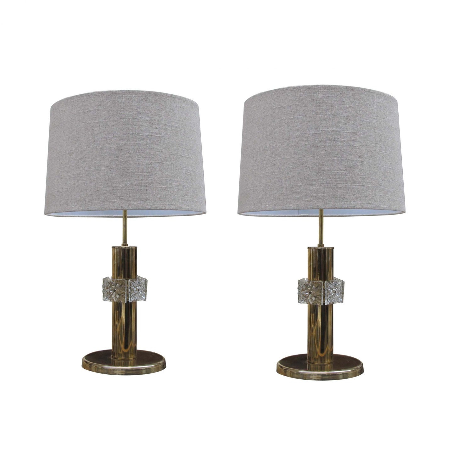 Vintage brass table lamps