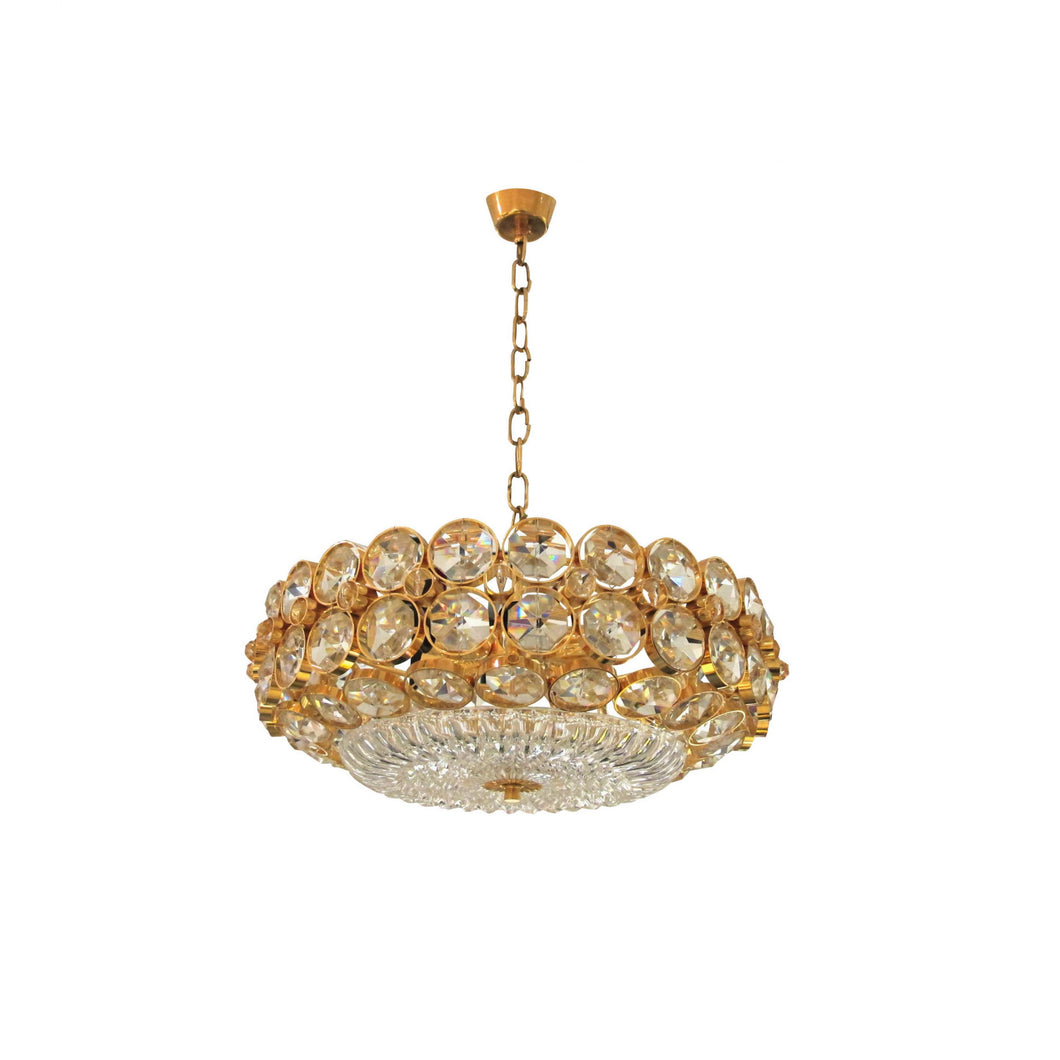 Crystal ceiling light, 1970's
