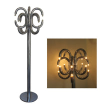 Load image into Gallery viewer, A 1970&#39;s chrome floor lamps with 16 light fittings
