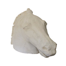 Load image into Gallery viewer, Life size plaster sculpture of a horse head, French, early 20th century
