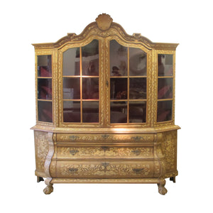 A mid 19th century Dutch display cabinet