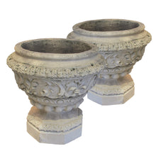 Load image into Gallery viewer, A pair of Victorian white terracotta urns
