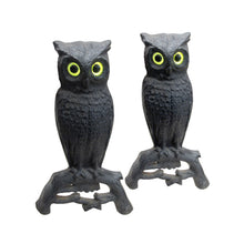 Load image into Gallery viewer, A pair of cast iron owls andiron, American 1950&#39;s

