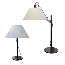Load image into Gallery viewer, A pair of large table lamps with adjustable lucite shades by Metalarte, Spain 1960&#39;s
