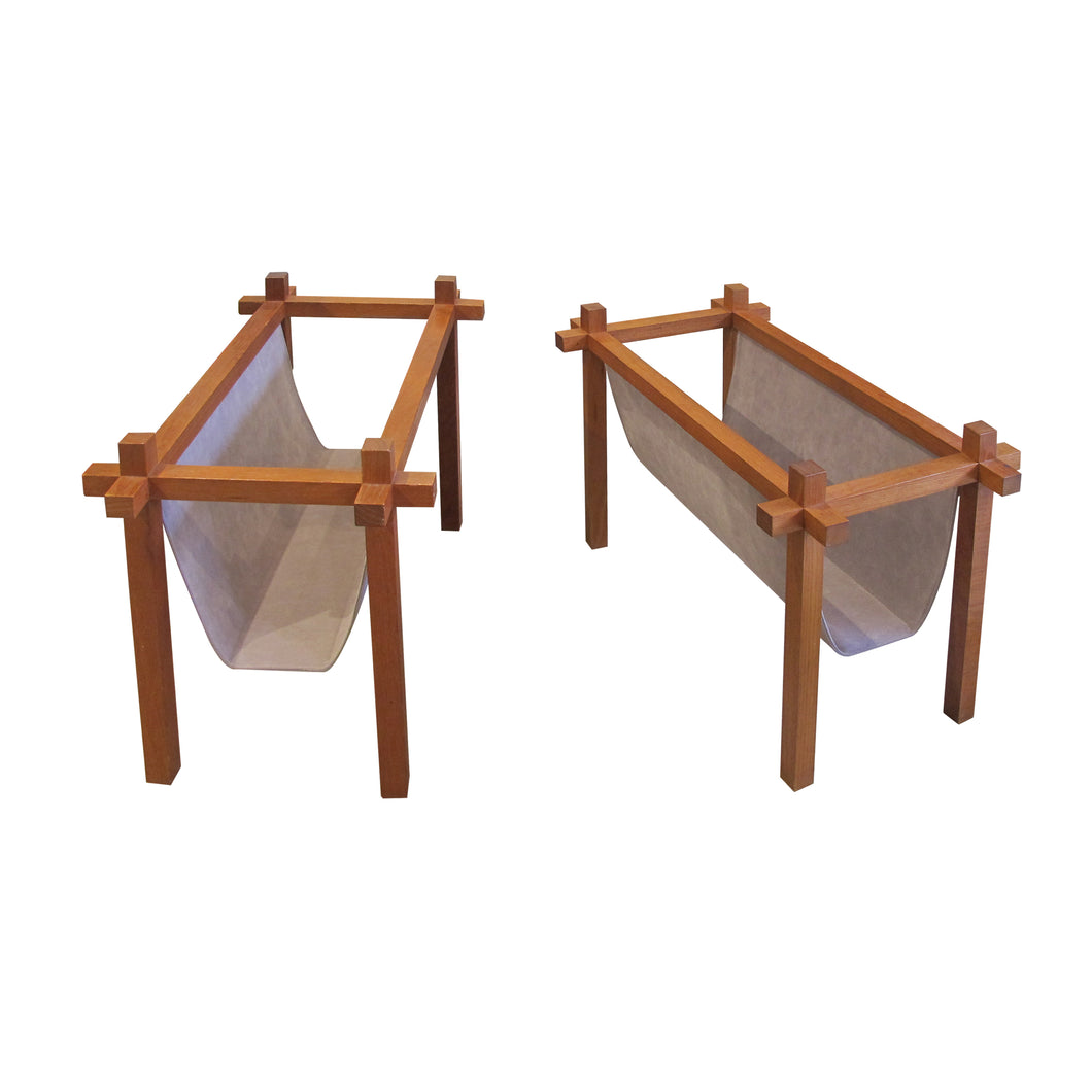 A pair of 1960's magazine racks, Danish