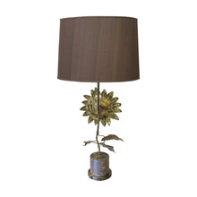 Load image into Gallery viewer, A 1960&#39;s brass sunflower lamp, French
