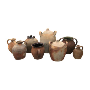 A set of 8 terracotta vessels, French 19th and 20th Century