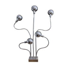 Load image into Gallery viewer, Hydra chrome floor lamp by Pierre Flie 1969
