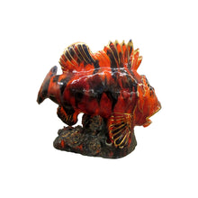 Load image into Gallery viewer, A large glazed ceramic fish sculpture table lamp from Vallauris, French 1950&#39;s
