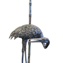 Load image into Gallery viewer, 1960s Spanish silver-plated pair of bronze heron table lamps by Valenti
