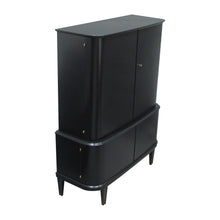 Load image into Gallery viewer, 1940s Danish ebonised tall cabinet in the style of designer Alex Larsson
