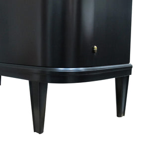 1940S Swedish Ebonised Tall Cabinet in the Style of Designer Axel Larsson
