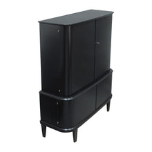 Load image into Gallery viewer, 1940S Swedish Ebonised Tall Cabinet in the Style of Designer Axel Larsson

