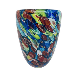 Italian Millefiori Murano Glass Vase